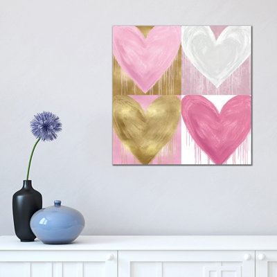 Big Hearted Quartet II by Lindsay Rodgers - Print on Canvas