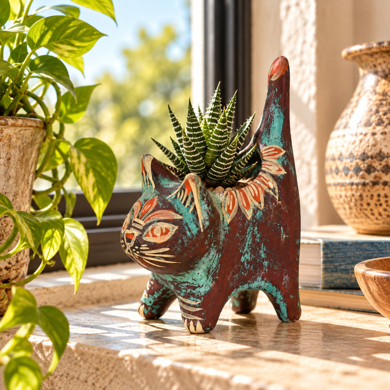Pot à fleurs Clay & Wonder Cat