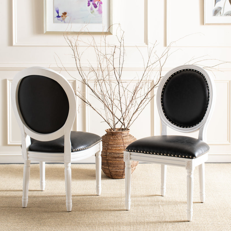 19.8'' H Faux Leather Upholstered Side Chair