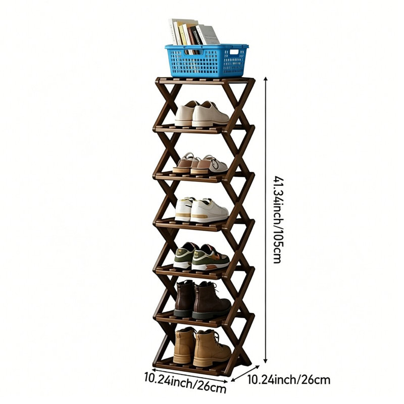 7 Pair Shoe Rack
