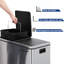 Steel Step On Multi-Compartment Rubbish & Recycling Bin-1595479698-1595479697