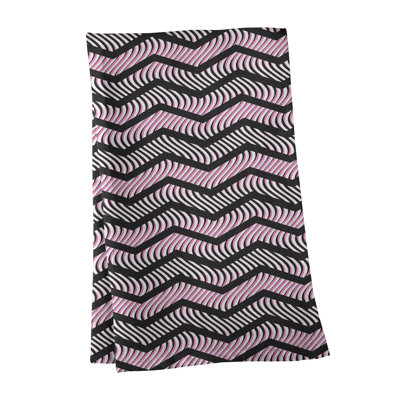 Serviette de thé à chevrons ondulés Stephenie