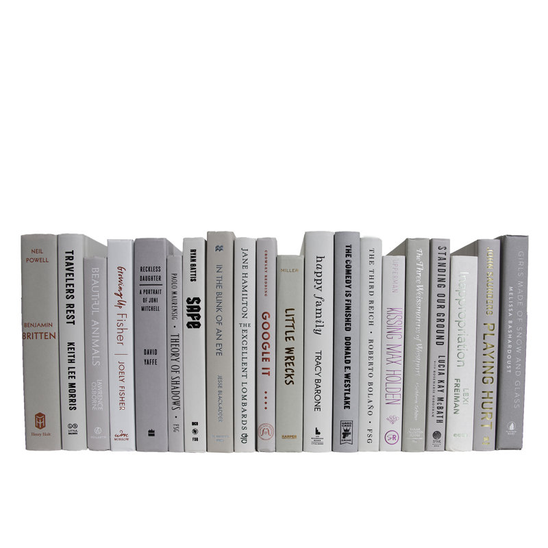 Livres décoratifs - Livres en marbre - Livres gris au pied