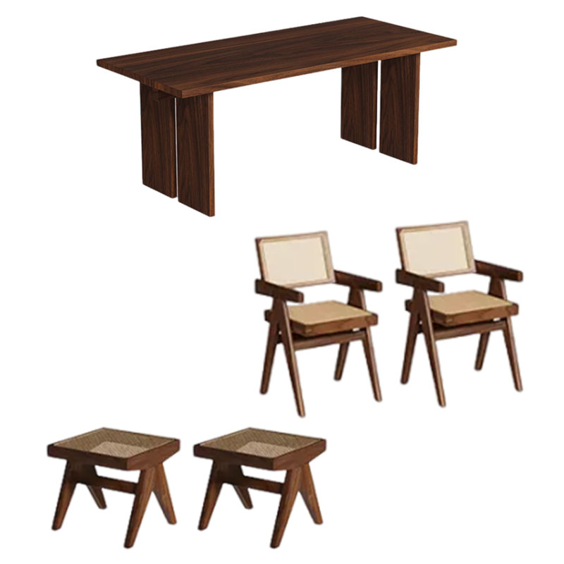 Ensemble de salle à manger rectangulaire Nodell, H 29,52 po x L 55,11 po x l 27,55 po