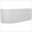 Baignoire autoportante de 67 po à surface solide, baignoire autoportante en résine d'ingénierie de luxe avec trop-plein et bonde escamotable certifiée Cupc, blanc mat
