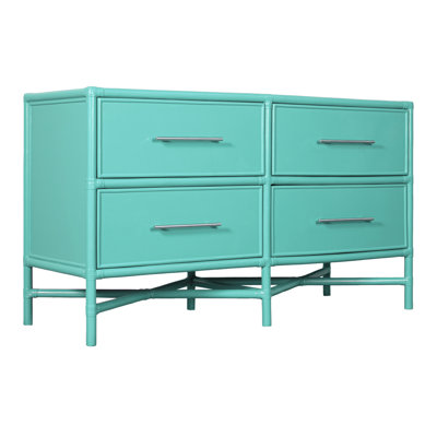 Venice Collection 4 Drawers 54" W Double Dresser