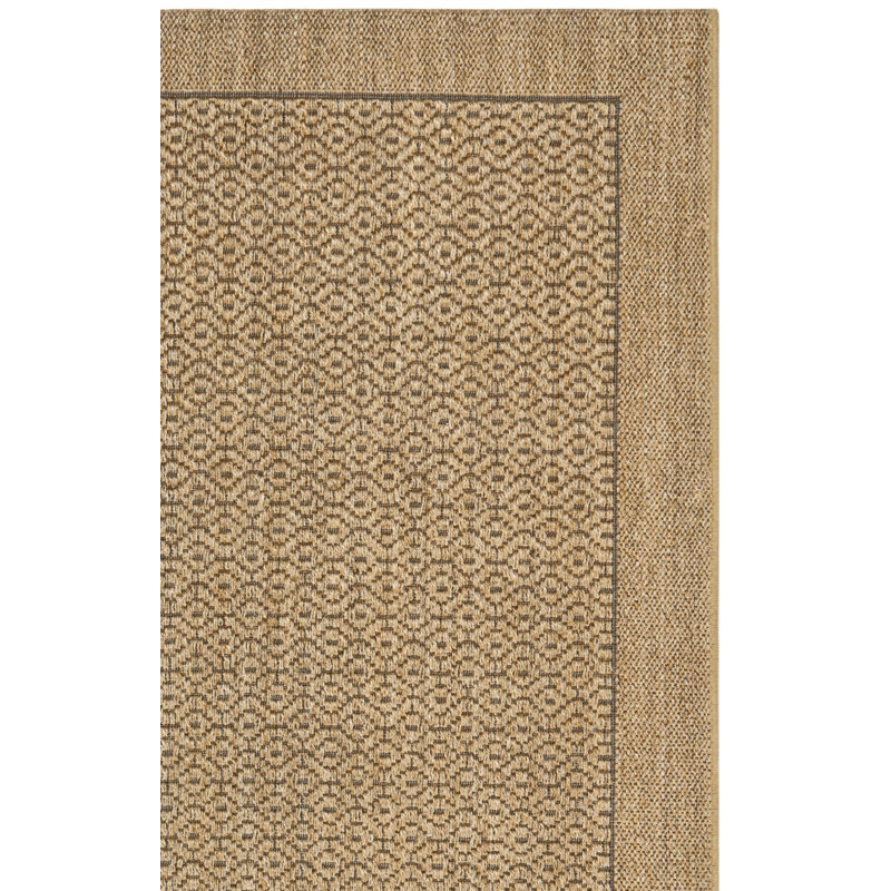 Tapis à motif géométrique en sisal et en jacquard Grampian Beach, Rectangle 3 pi x 5 pi