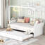Lit de jour à baldaquin simple de qualité supérieure avec lit gigogne simple