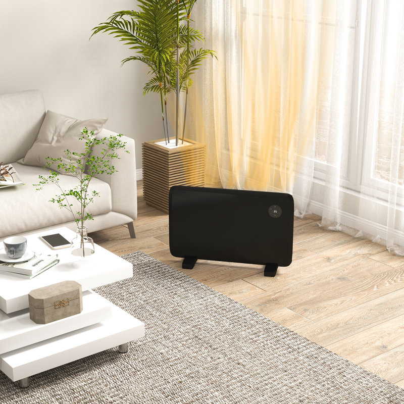 Metro Lane Corra 1200 Watt 4095 BTU Electric Panel Space Heater with Adjustable Thermostat and with Digital Display