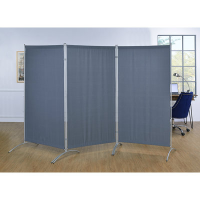 Jimena 102'' W x 71'' H 3 - Panel Folding Room Divider