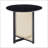 Black Solid Wood Round Table