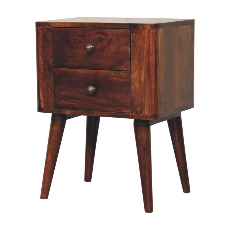 Aguiluz 45cm W Solid Wood Bedside Table