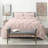 Double Brushed Pleated Duvet Cover Set-1115752240-1138794285
