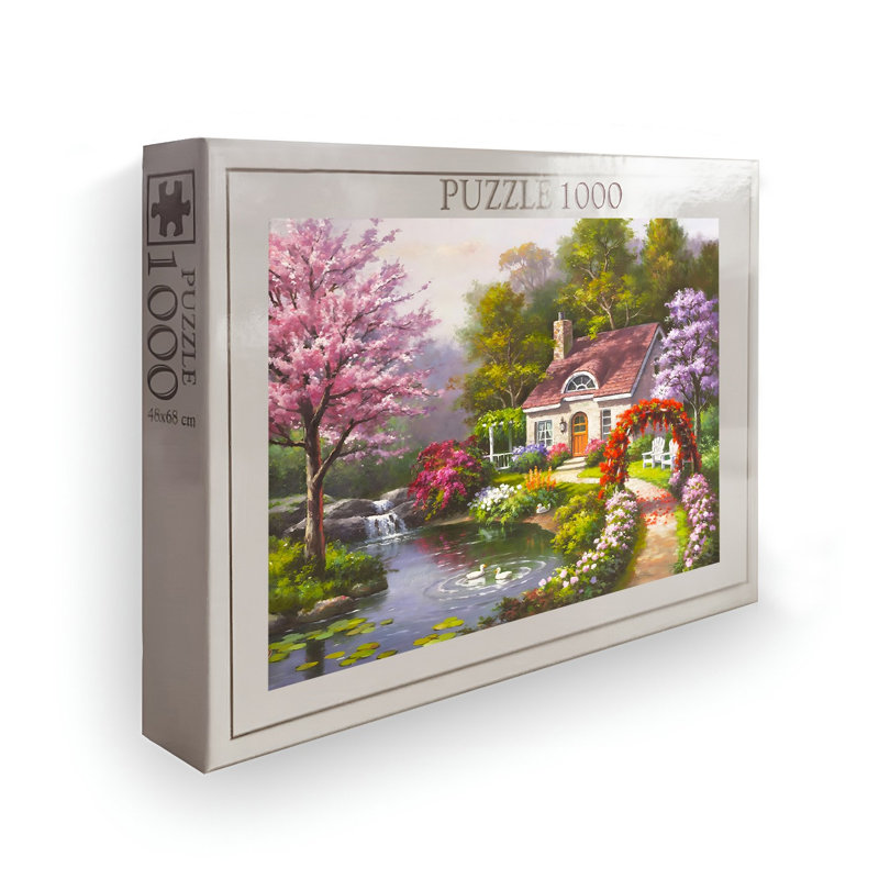 Casse-tête 1000 pièces, 26,8 po x 18,9 po | Conception 100% carton de haute qualité et éclatante | Parfait pour le plaisir en famille, le soulagement du stress et les jeux éducatifs | Cadeau pour adultes et enfants | Dimensions de la boîte: 13,2 po x 9,1 po x 2,0 po