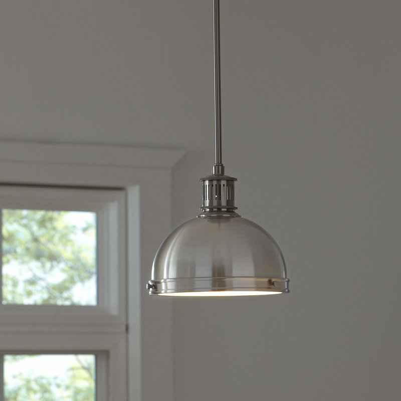 Pratt Street Metal Three Light Pendant from Generation Lighting , Brushed Nickel