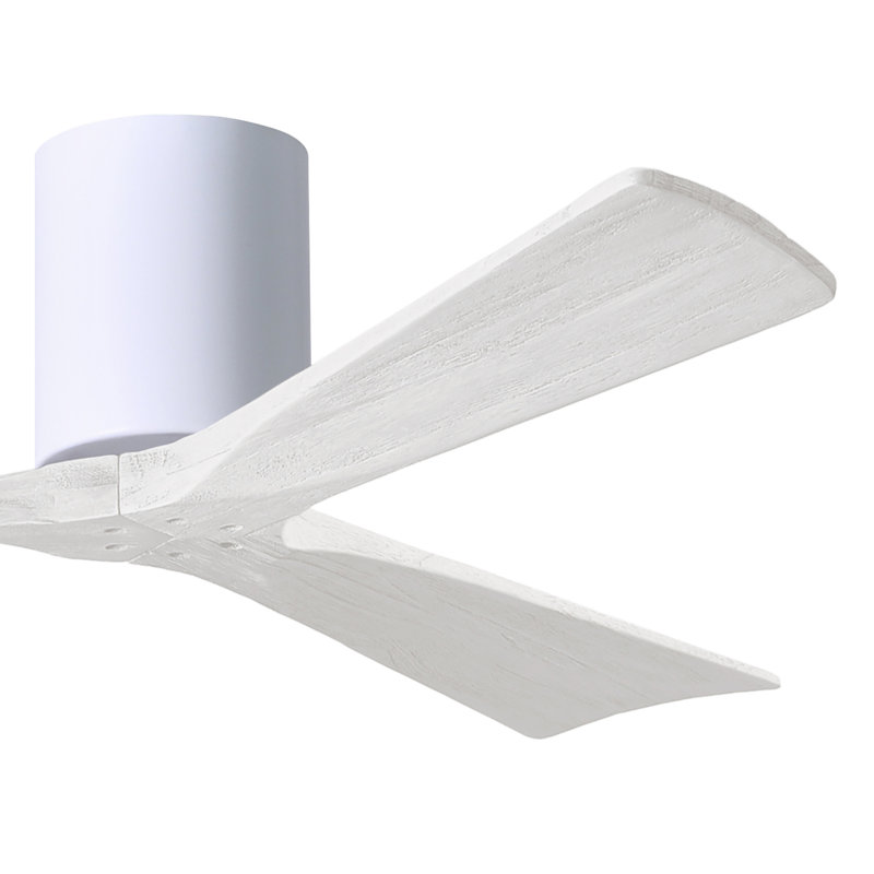 Ventilateur de plafond à 3 pales Olivier, Blanc brillant, Blanc mat, 52"