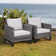 Nazime Wicker Premium All-Weather Wicker Outdoor Lounge Chair