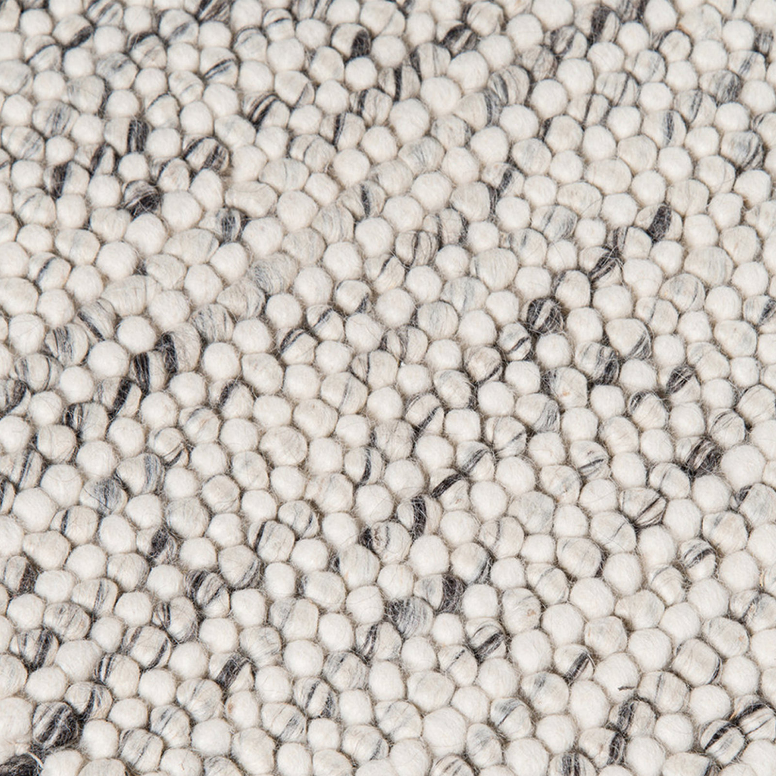 Amalda Ivory Hand-Woven Wool Rug, Rectangle 6' x 9'