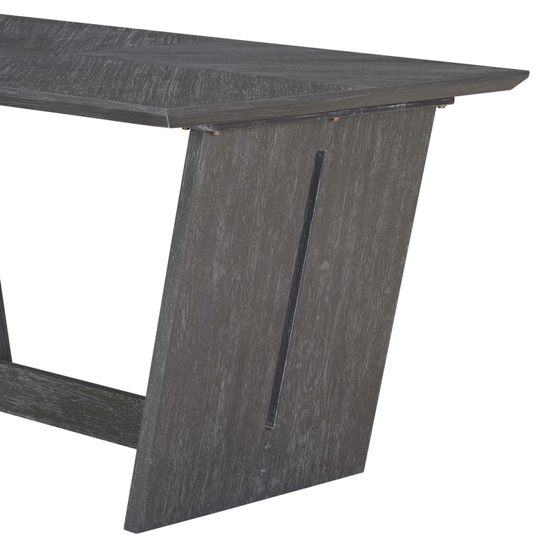 Ensemble de salle à manger 6 pièces, 1 table rectangulaire avec 4 chaises rembourrées et 1 banc, Gris