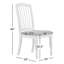 Chaise d'appoint blanche Cleckheat