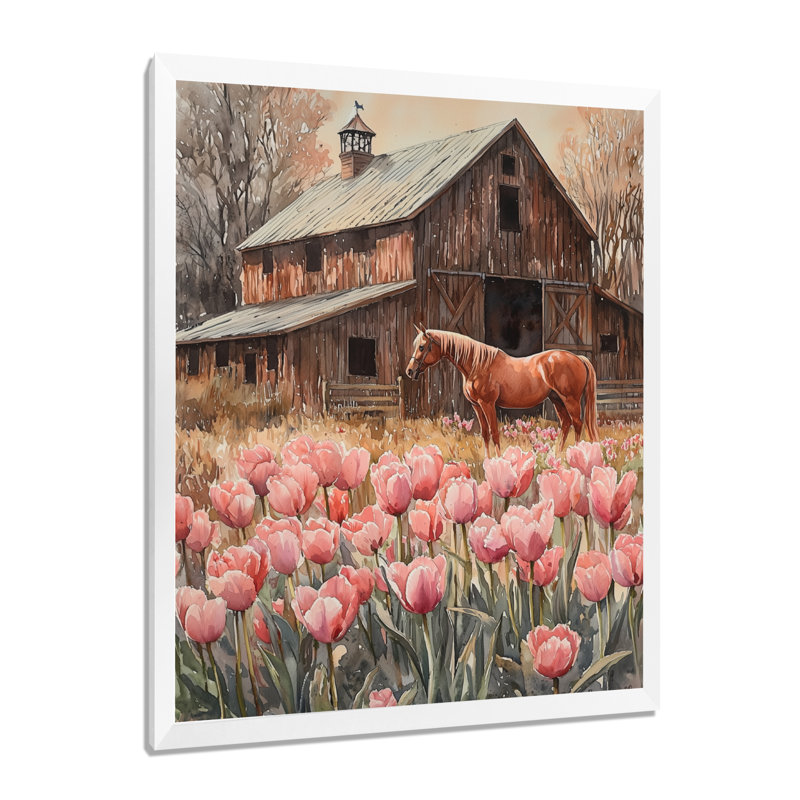 Dondu - impressions sur toile florales, H 32 po x l 16 po, Reproduction encadrée d'une seule photo, Blanc