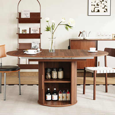 Extendable Dining Table With Storage by Ebern Designs