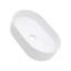 Lavabo de salle de bain vasque ovale en céramique blanche 19,31X12,19 pouces