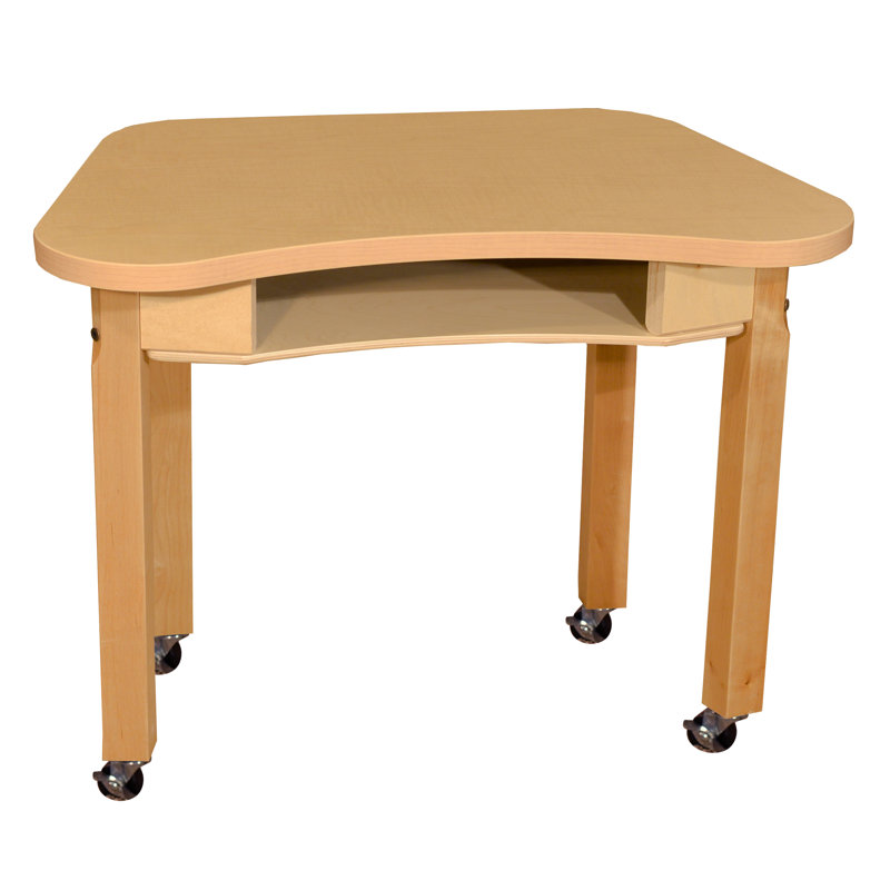 Bureau ouvert Synergy, Bois franc avec roulettes verrouillables, H 16 po x l 30 po x P 18 po