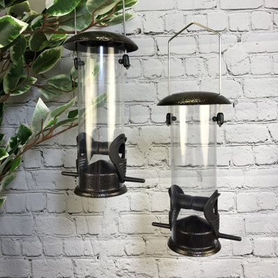 Garon Metal Hanging Tube Bird Feeder