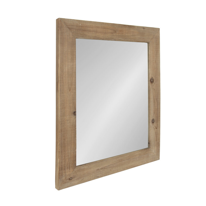 Marcourt Flat Mirror, Rustic Brown
