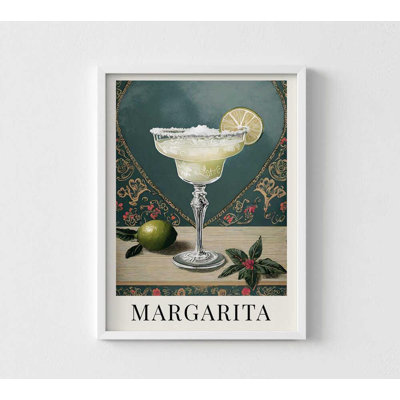 Reproduction d'art margarita: Illustration d'un cocktail classique