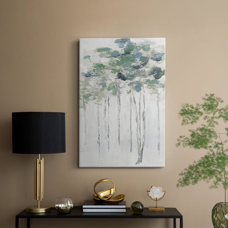 Impasto Tree Line II - galerie sur mesure Cavas, H 60 po x l 40 po