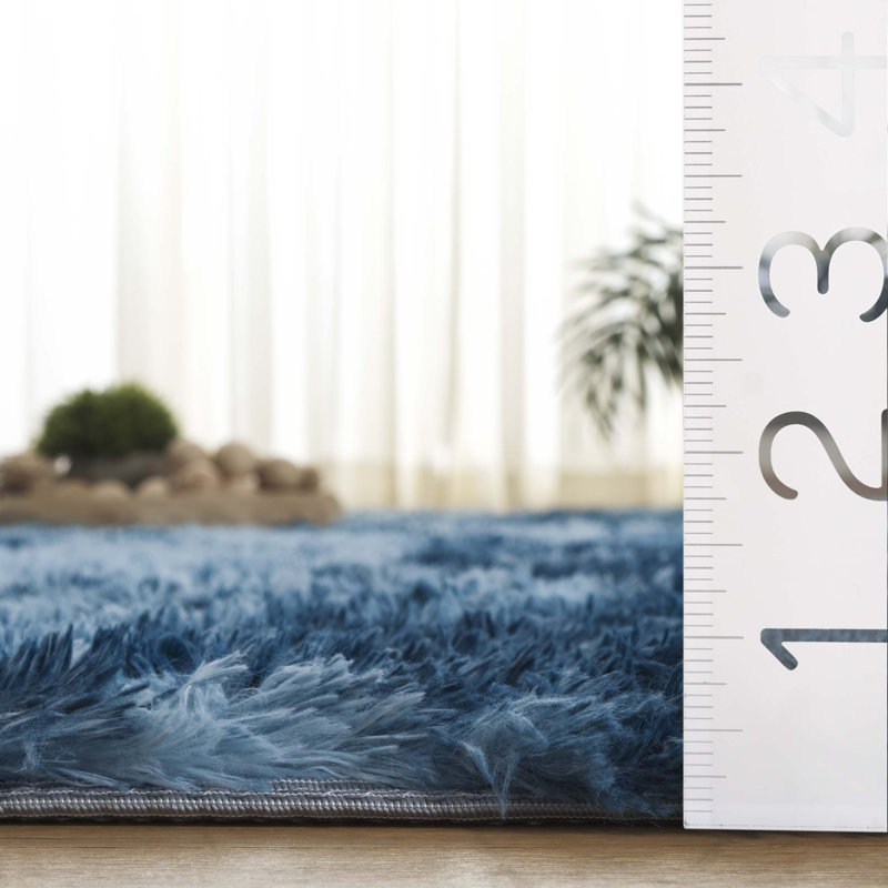 Zahrya Shag Performance Abstract Rug, Rectangle 3' x 5'