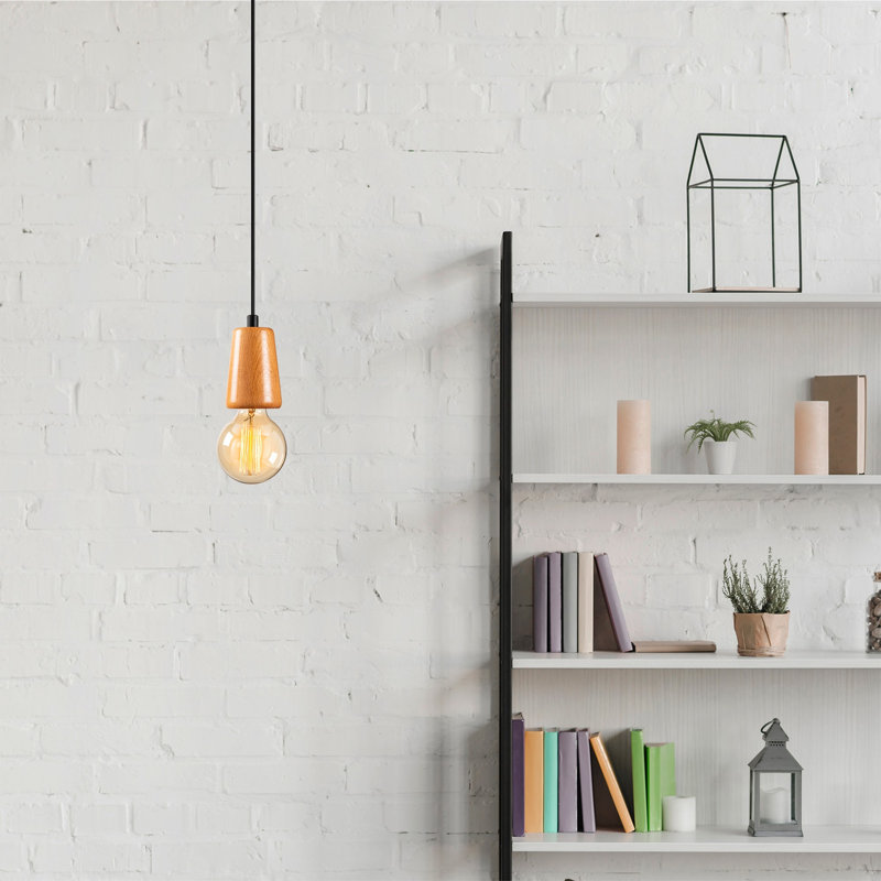 1 - Light Black/Copper Single Pendant