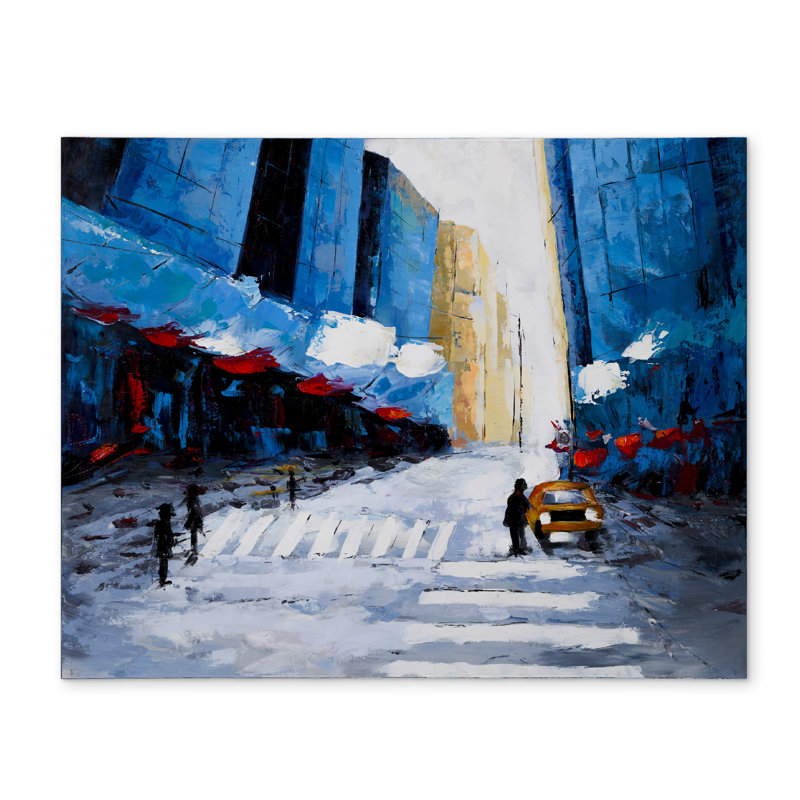 Blue Building Contemporary Polyester Placemat | Home Decor