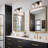 Sasakwa 3-light Dimmable Black Vanity Light