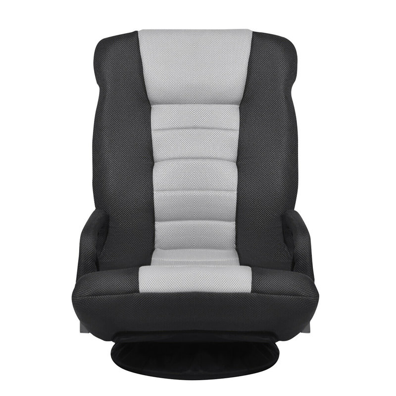 Latitude Run® Game Chair, Dark Gray/Light Gray