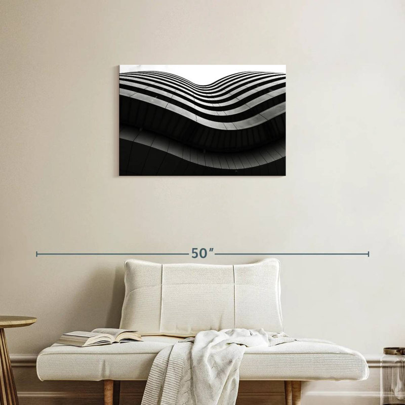 Wavy Building Exterior, 20" H x 30" W