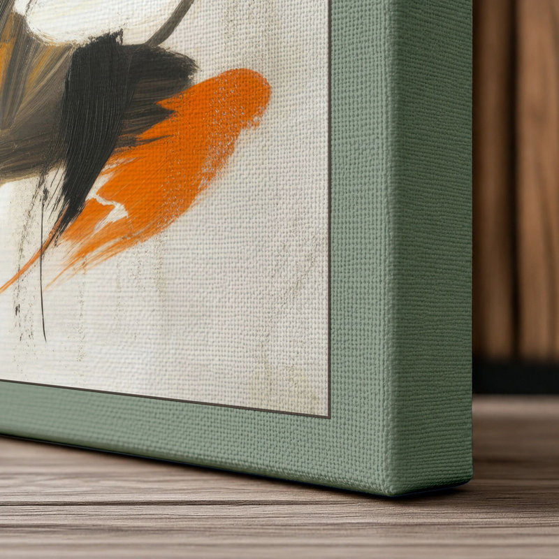 Gestural Abstractions Abstract - Wrapped Canvas, 36x24 - 91.4 x 61.0 cm, Sage Border
