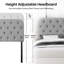 Button-tufted upholstered headboard with adjustable height-1913476588-1913476587