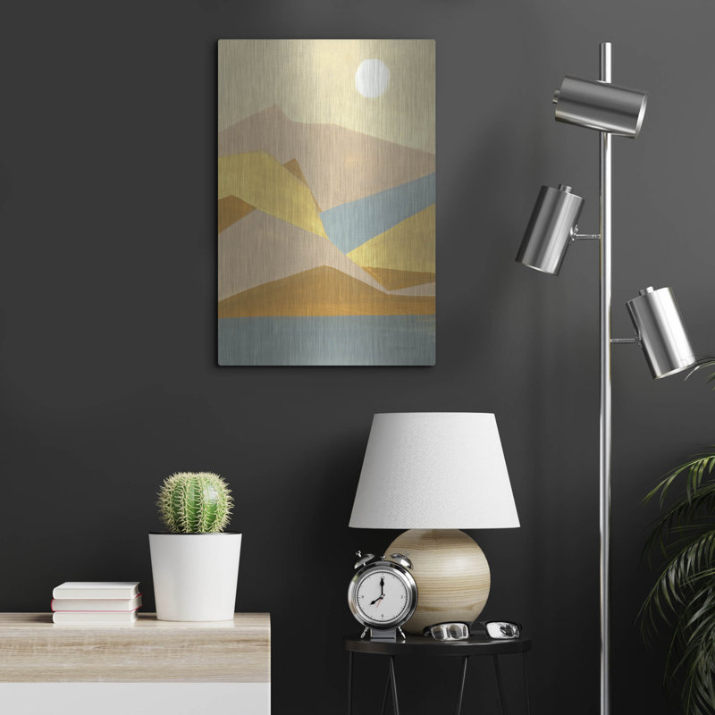 «Retro Abstract 1» par Danhui Nai, art mural en métal, H 24 po x l 16 po