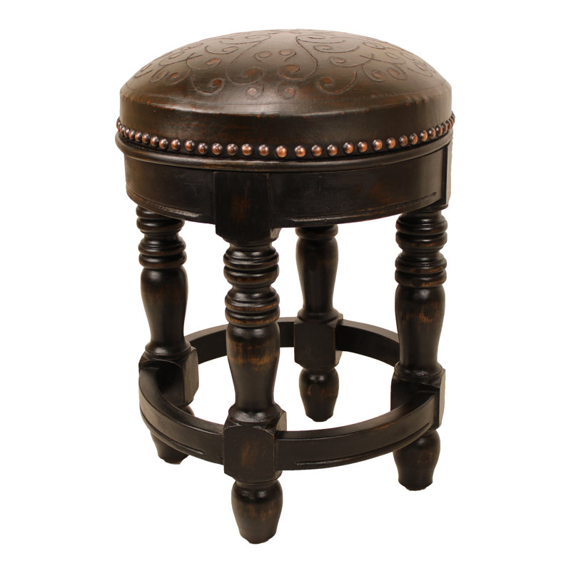 Tabouret de bar et de comptoir Verona, Tabouret de comptoir (assise de 26 po de hauteur), Marron foncé