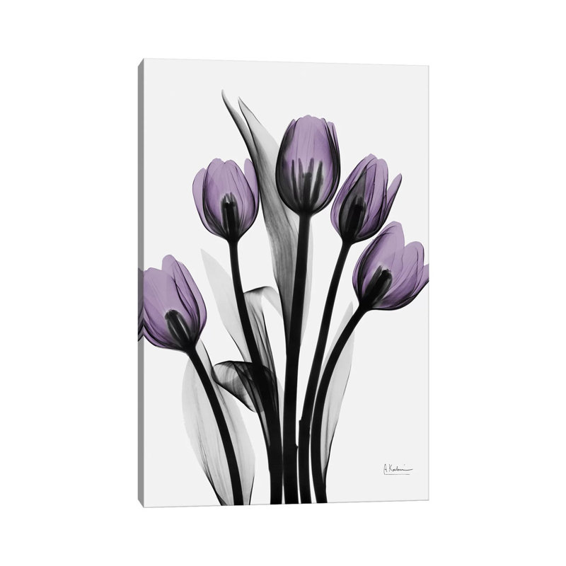 Five Tulips, 20.32 cm H x 30.48 cm W