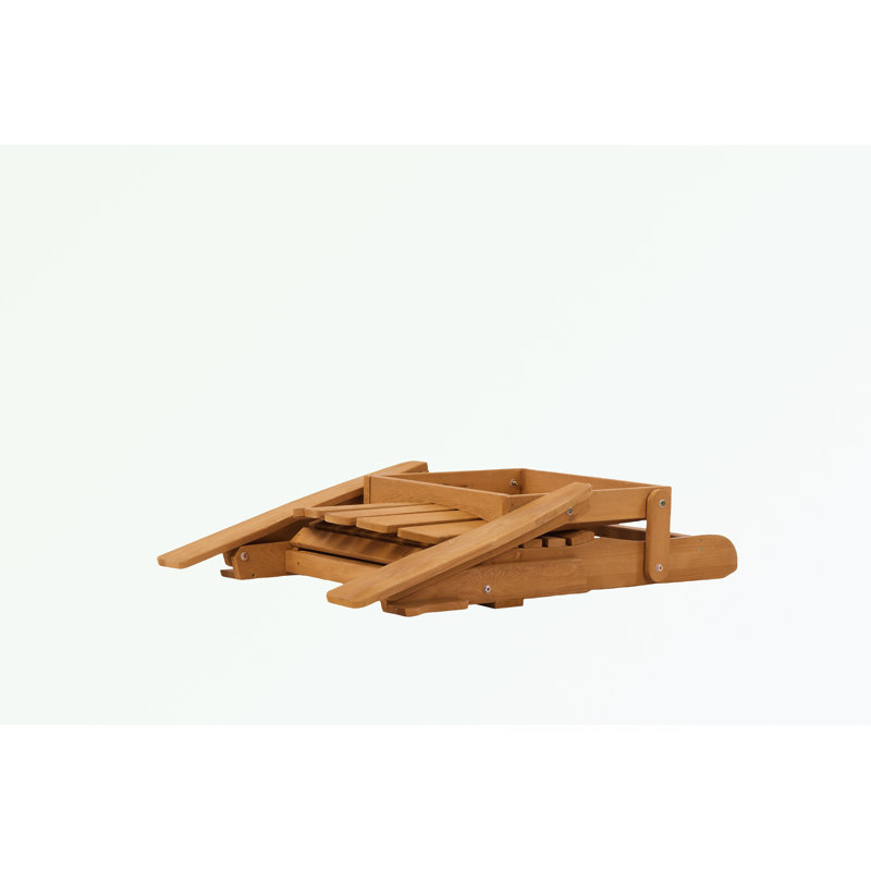 Chaise Adirondack d'extérieur en bois avec repose-pieds