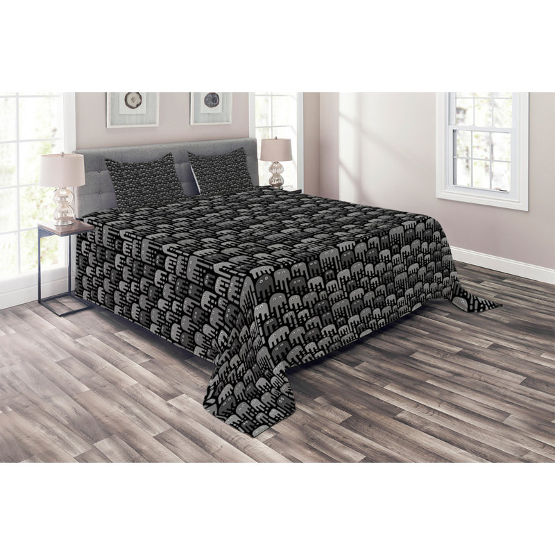 Coverlet, King Bedspread + 2 Shams