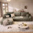 108" Modular Sectional Sofa For Living Room Modern L-Shape Cloud Couch Compression Upholstered Boneless Corduroy Fabric Deep Seat With Chaise-24094305-23351428