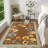 Scalloped Rug Machine Washable Floral Living Room Rugs Non Slip Bedroom Carpet for Nursery Dining Room Dorm Office-60734431-60734445