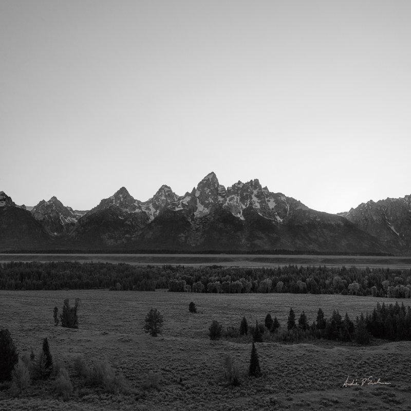 Grand Tetons III by Andre Eichman - No Frame Print on Canvas, 122cm H x 81cm W x 3.8cm D