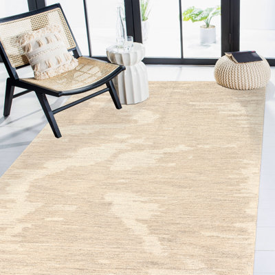 Tapis ivoire crocheté à la main Chappelka