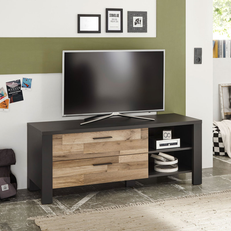 Unfinished TV Stand for TVs up to 60", Graphite/Montana Oak
